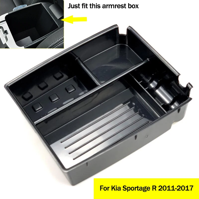 For Kia Sportage 2011-2017 Car Central Armrest Box storage box Tray Interior - £15.64 GBP