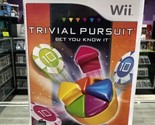 Trivial Pursuit: Bet You Know It (Nintendo Wii, 2011) CIB Complete Tested! - $8.80