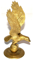 Vintage Solid Brass Eagle Ball Stand - Paperweight - £20.06 GBP