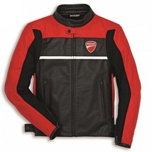 Ducati Speed Evo C2 Red Perforated Leather Motorcycle Jacket  - £117.99 GBP