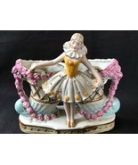 Antique bisque porcelaine Pierrette figurine / planter German marked - £99.00 GBP