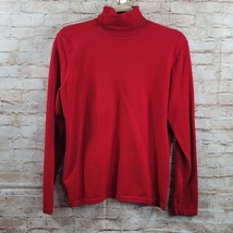 Jones New York Signature Womens Sweater Large Red Turtleneck Pullover Co... - £8.41 GBP