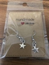 Star Fashionable Earrings Hook Stainless Steel - £7.44 GBP