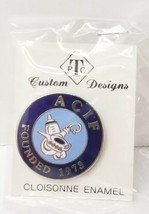 American Collectors Of Infant Feeders Cloisonne Enamel Lapel Pin Nos - £10.84 GBP