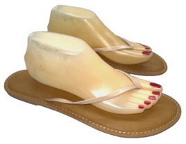 Amazon Essentials Size 12 Brown PeachWomen’s Flat Thong Flip Flop Slide Sandals - £16.12 GBP