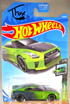 2019 Hot Wheels #61 Speed Blur 7/10 &#39;17 Nissan GT-R (R35) Guaczilla Green w/J5sp - £10.22 GBP