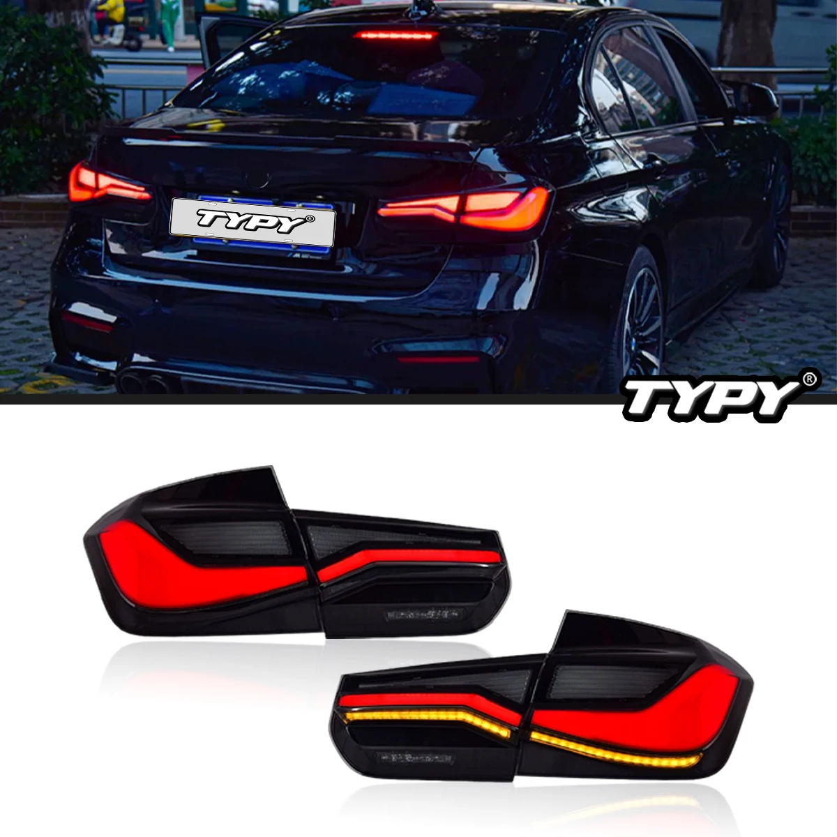 TYPY Car Tail Lights For BMW 3 Series F30 Taillight 2013-2018 LED Car Ta... - £500.02 GBP