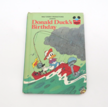 Vintage Disney Wonderful World of Reading Donald Ducks Birthday Hardcover 1984 - £7.28 GBP