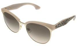 Miu Miu Sunglasses Women Pale Gold Bone Round MU54QS UBC-3D0 - £208.52 GBP