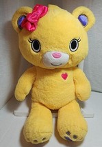2018 Build A Bear  Yellow Pink Bow Heart Purple Kawaii Kabu Bearnice 17&quot;... - £15.45 GBP