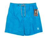 Spyder Swim Blue Geo Print Brief Lined 9&quot; Swim Trunks Board Shorts Men&#39;s XL - $69.29