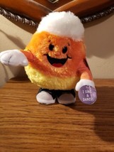 Hallmark Halloween Candy Corn Dancing Tricky Treat Singing Stuffed Plush 10 In - $19.95