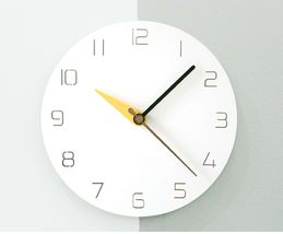 Moro Design 3 Color Hands Wall Clock non Ticking Silent Clock (Classic Yellow) image 2