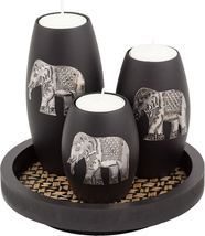 Tealight Candle Holders with Candle Tray Set of 3 Decorative Candle - $72.26
