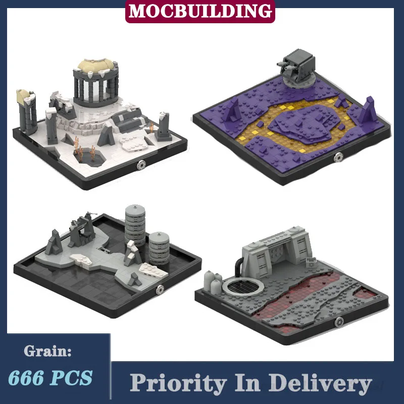 Star Movie Castle Model Building Block Assembly MOC Turret Bridge Collection - £62.44 GBP+