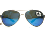 Costa Sunglasses Loreto LR 278OC Brushed Silver Matte Clear Gray Ocearch... - $140.03