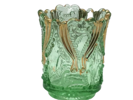 Victorian Toothpick Idyll Pattern Jefferson Glass Co. 1904 Scarce Apple Green - $88.67
