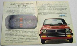 1978 Print Ad The &#39;78 Honda Civic 1200 Sedan Lowest Price - £8.18 GBP