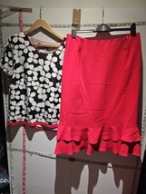Jacques Vert Long BLOUSE&amp;Skirt UK Size 16 Mix New Express Shipping - $127.96