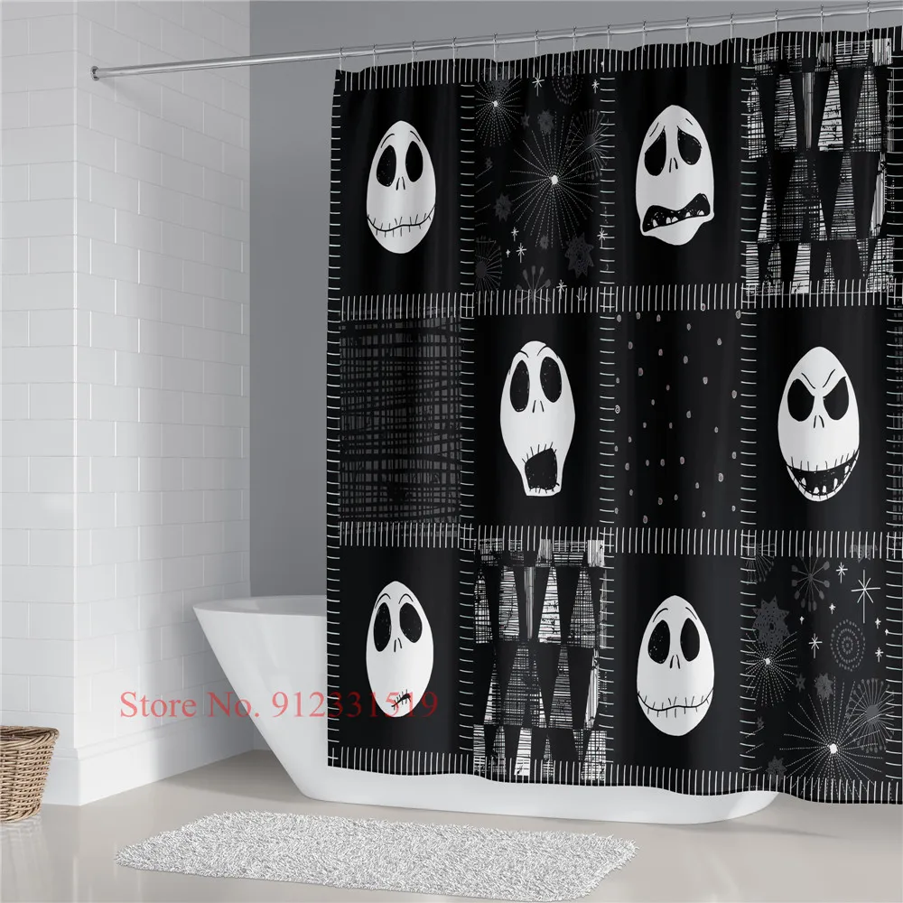 House Home Halloween Shower Curtains Waterproof Polyester Fabric Bathroom Curtai - £35.97 GBP