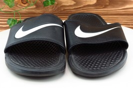 Nike Size 10 M Black Slide Synthetic Women Sandal Shoes - £15.78 GBP