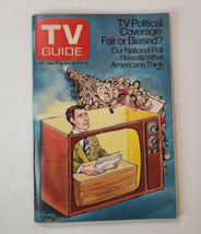 TV Guide 1972 TV Political Coverage Fair or Balanced? April 8-14 NYC Met... - $14.80