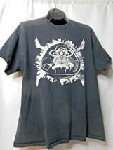 Port & Company Mens XL Short Sleeve BLACK T-shirt AV1 Astronaut Band Distressed - $19.19