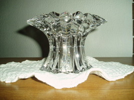 PartyLite Aurora Pillar Holder Lead Crystal Party Lite - $17.00