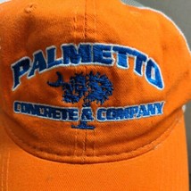 Vintage Trucker Hat Snapback Mesh Back Palmetto Concrete Co Cap Orange White - $13.30
