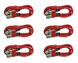 6 Red 10 Ft Foot 3Pin Xlr Male To Female Shielded Mic Microphone Extensi... - £40.84 GBP