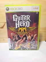 Guitar Hero: Aerosmith (Microsoft Xbox 360, 2008) Game Case Manual Tested Works  - £11.03 GBP