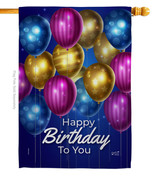 Brighten Birthday House Flag 28 X40 Double-Sided Banner - £29.20 GBP