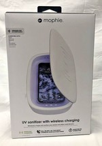 NEW Mophie 401306149 UV White Phone Sanitizer with Wireless Charging - $17.77