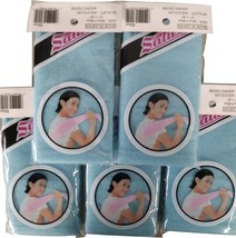 SALUX Nylon Japanese Beauty Skin Bath Wash Cloth/Towel - Blue 5 PACK - £31.05 GBP