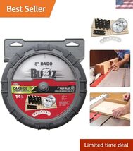 The Group Carbide Stacking Dado Blade Set - 14 Pieces, Silver, 8" - $134.62