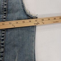 Unionbay J1Y60XR Denim Cotton Vest Women’s Medium Biker Grunge Western Cowgirl  image 6