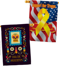 Celebrate The Dead - Impressions Decorative Support Our Troops House Flags Pack  - $59.97
