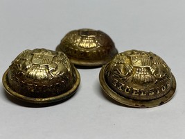 POST CIVIL WAR, 1870’s, NEW YORK STATE, COAT BUTTONS, GROUPING OF 3, NON... - £11.65 GBP