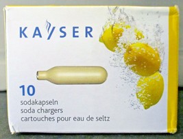 NEW Kayser 10-Count CO2 Soda Chargers  - £9.30 GBP