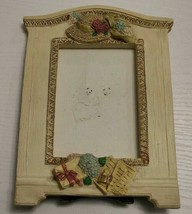 #32 3D Picture Frame is 8 x 5.5 Holds 4.5 x 3 Photo Straw Hat Flowers Gift Pen - £10.30 GBP