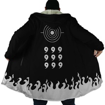 Anime Cloak Coat Sage of 6 Paths Naruto Cloak Anime Cosplay Fleece Jacket XS-5XL - £56.87 GBP+