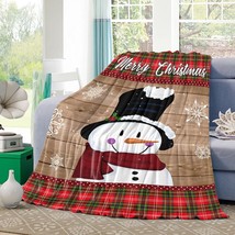 Retro Wood Planks Red Plaid Cozy Fuzzy Microfiber Throws All Seasons,, 40X50In. - $39.95