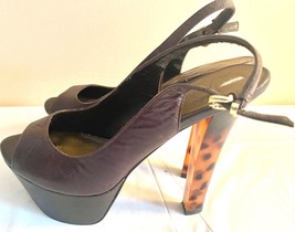 Fergie Dark Brown Platform Women Shoes sz 8.5 - £19.10 GBP