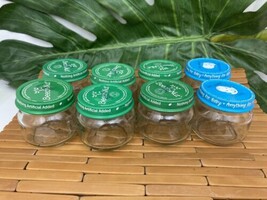 8 glass baby food jars empty - $7.91