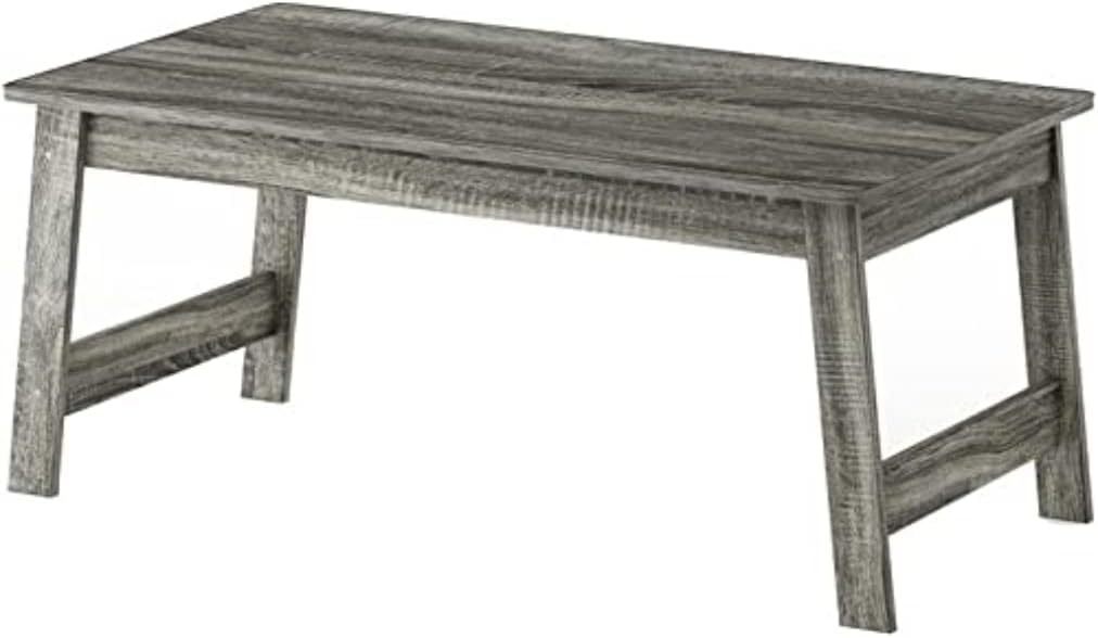 Furinno Beginning Coffee Table, French Oak Grey, 19&quot; D X 35&quot; W X 15&quot; H. - $46.93