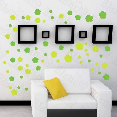 [Green Floral Creative] Decorative Wall Stickers Appliques Decals Wall Decor Hom