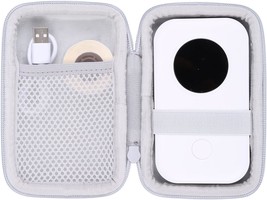 Co2Crea Hard Case Replacement For Phomemo D30 D35 Label Maker, Grey Whit... - £32.79 GBP