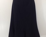 Chaps Midi Length Skirt Black Size 6 Side Zipper Neutral Modest No Slit ... - £20.39 GBP