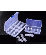 Plastic Box 24/15/10 Grid Adjustable Organizer Jewelry Bead Storage Cont... - $7.35 CAD+