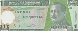 Guatemala, 1 Quetzal, 2012 POLYMER UNC # 1 - $6.92